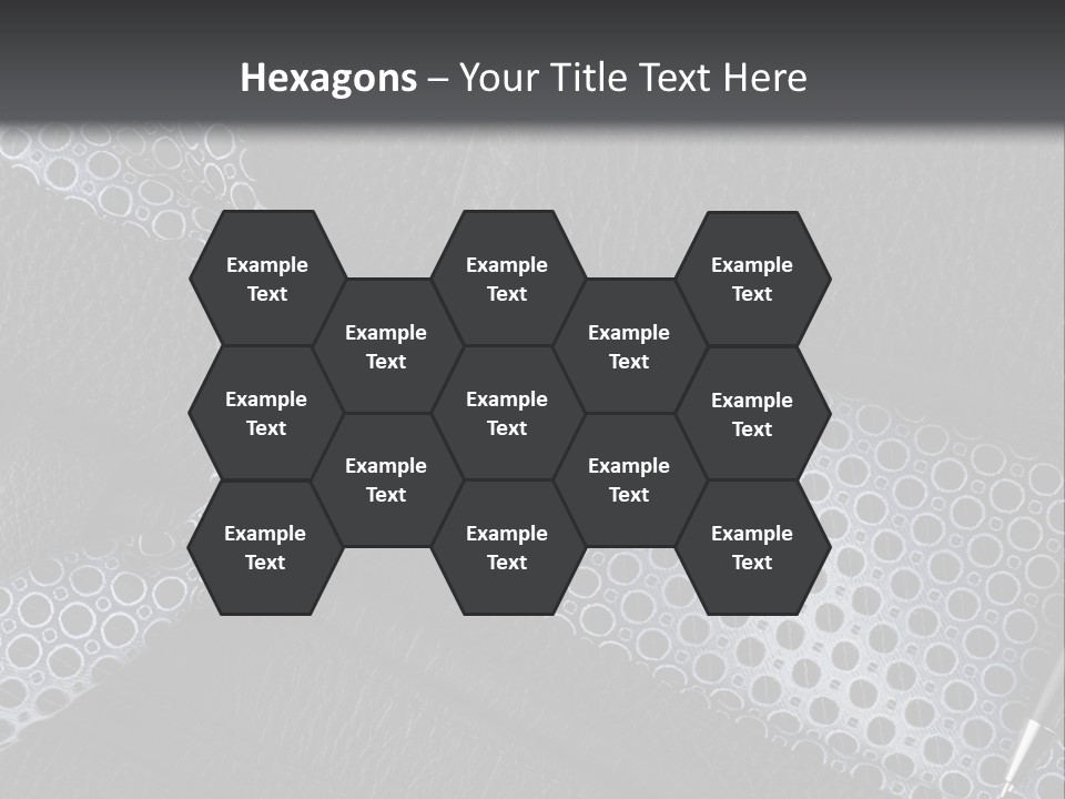 A Black Leather Seat With A Tie And Pen On It PowerPoint Template