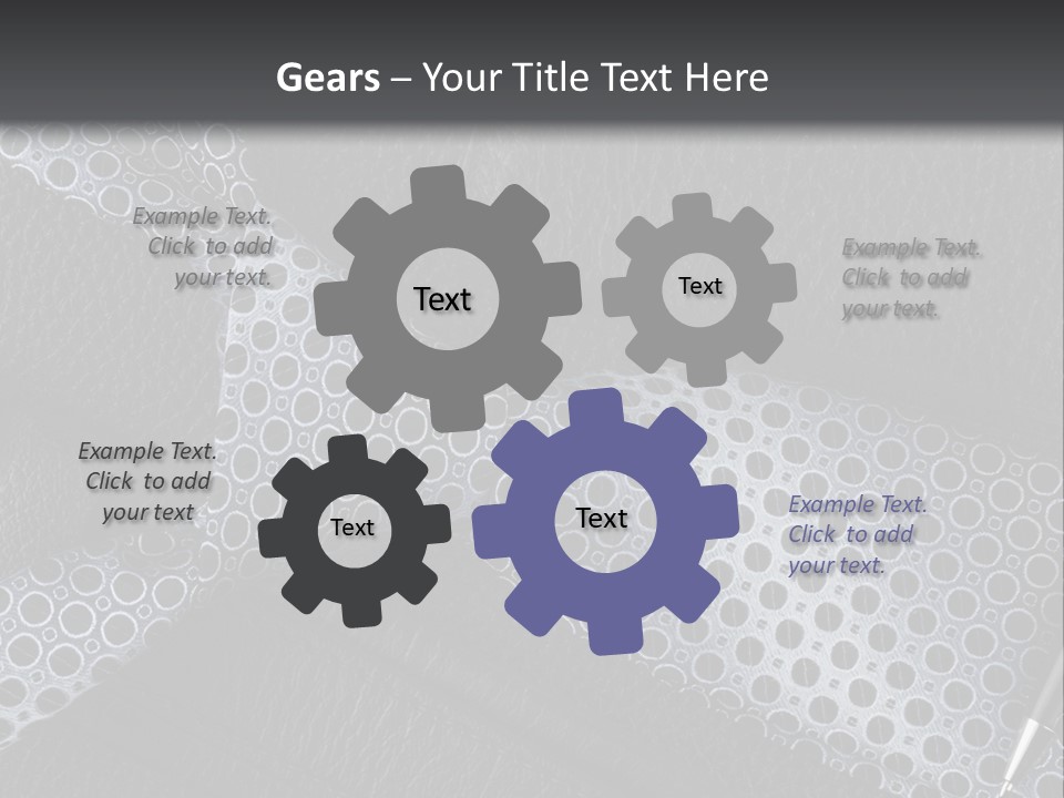 A Black Leather Seat With A Tie And Pen On It PowerPoint Template