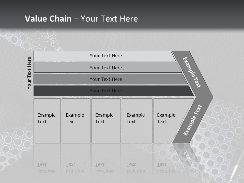 A Black Leather Seat With A Tie And Pen On It PowerPoint Template