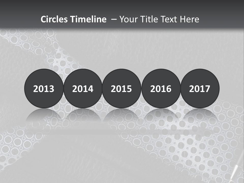 A Black Leather Seat With A Tie And Pen On It PowerPoint Template