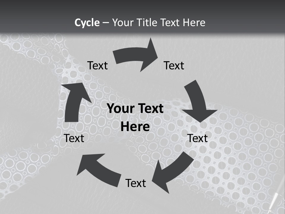 A Black Leather Seat With A Tie And Pen On It PowerPoint Template