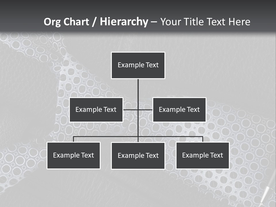 A Black Leather Seat With A Tie And Pen On It PowerPoint Template