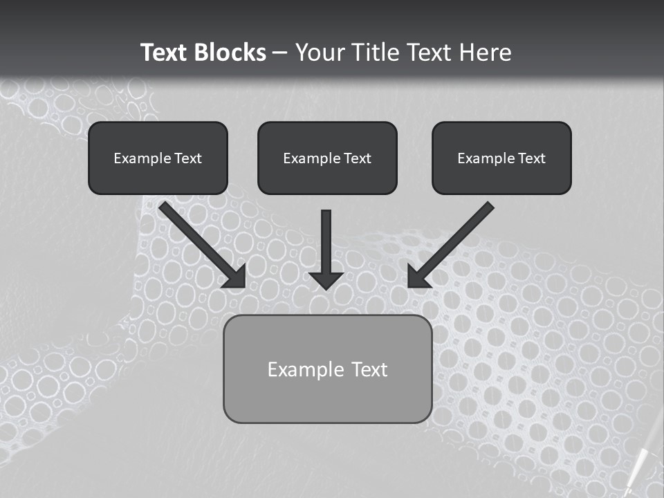 A Black Leather Seat With A Tie And Pen On It PowerPoint Template