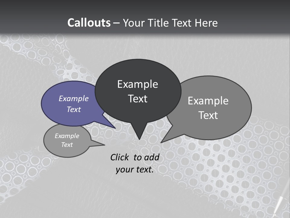 A Black Leather Seat With A Tie And Pen On It PowerPoint Template