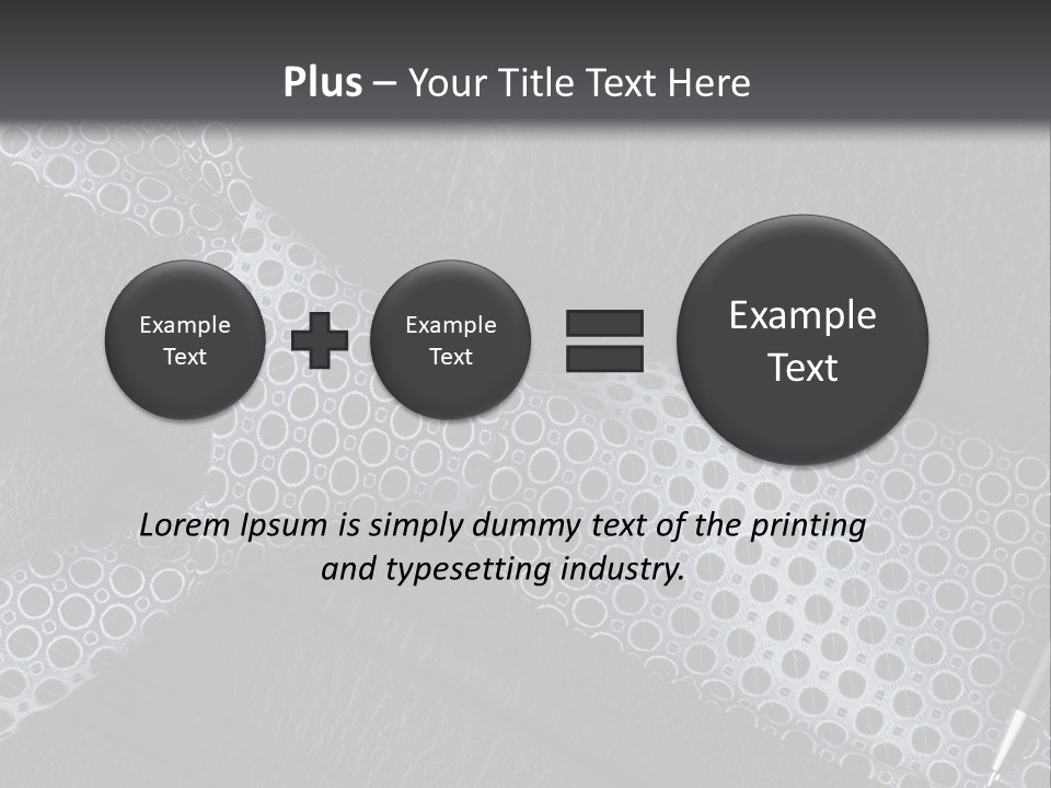 A Black Leather Seat With A Tie And Pen On It PowerPoint Template