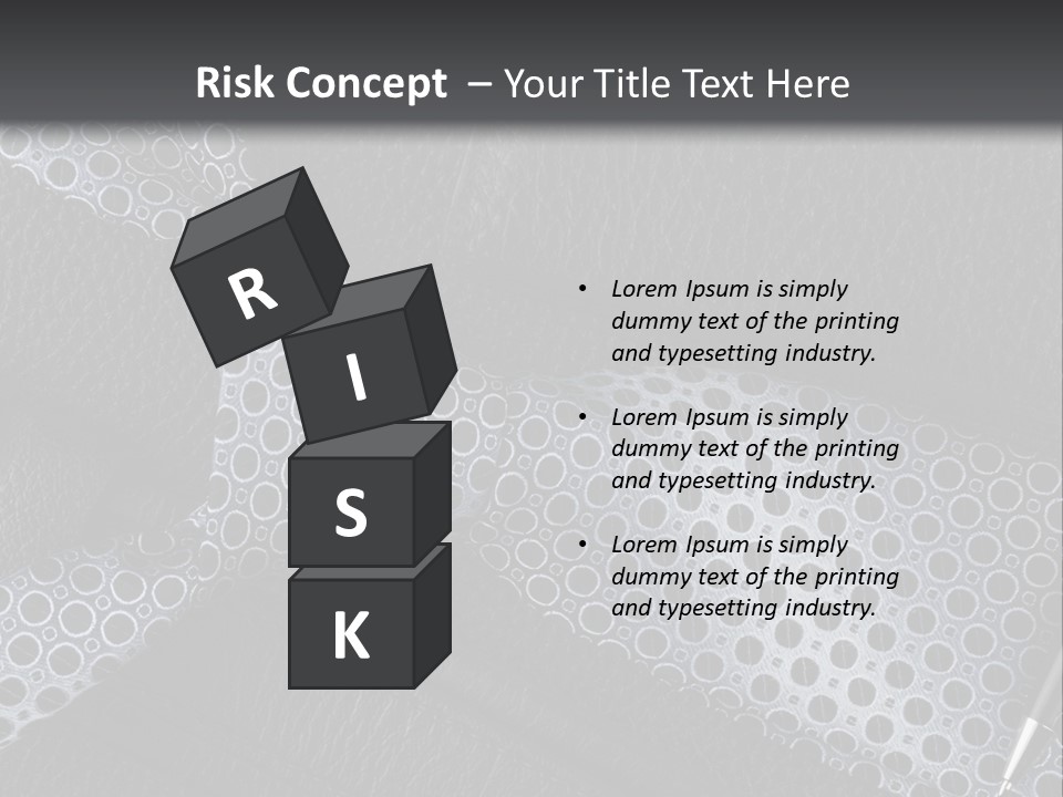 A Black Leather Seat With A Tie And Pen On It PowerPoint Template