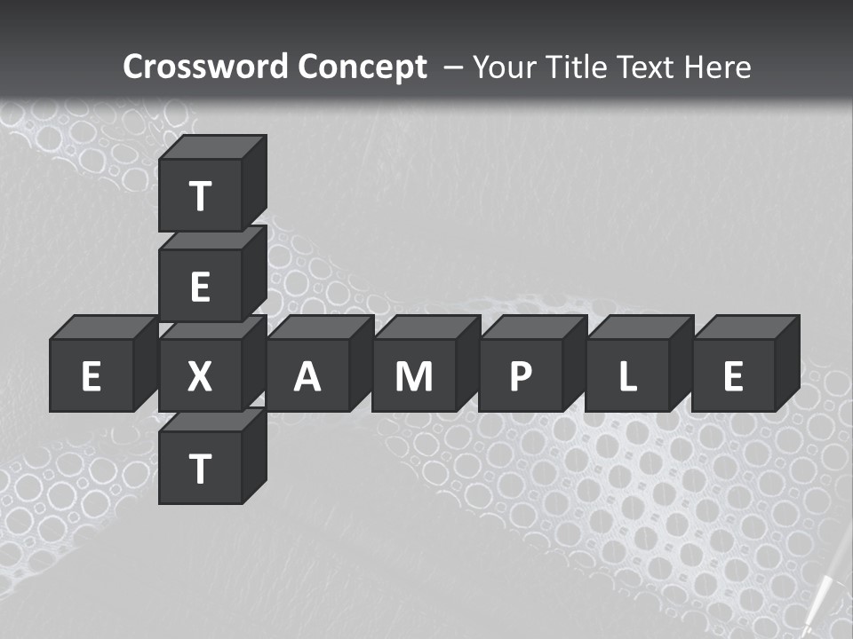 A Black Leather Seat With A Tie And Pen On It PowerPoint Template