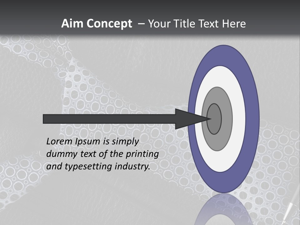 A Black Leather Seat With A Tie And Pen On It PowerPoint Template