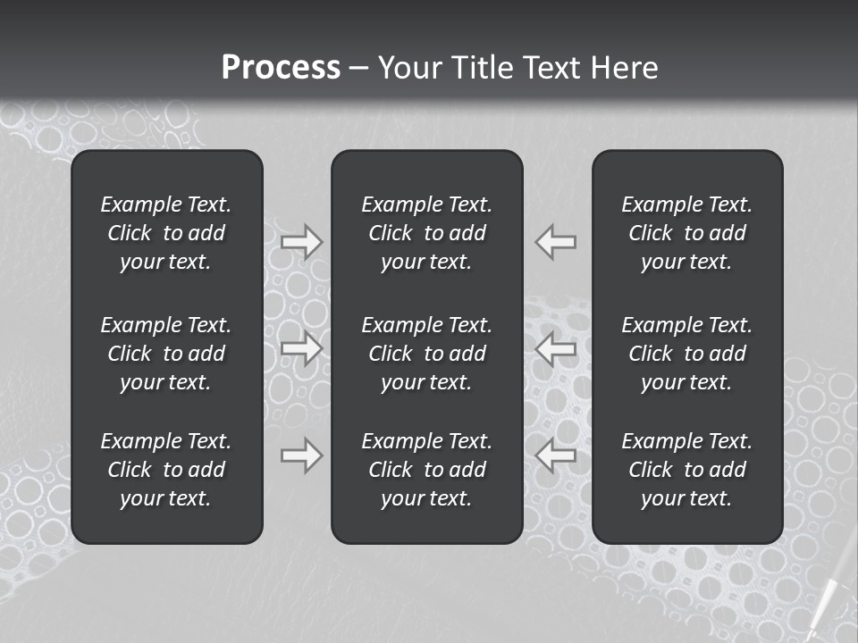 A Black Leather Seat With A Tie And Pen On It PowerPoint Template