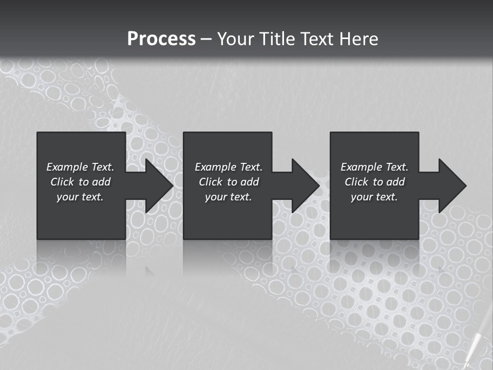 A Black Leather Seat With A Tie And Pen On It PowerPoint Template