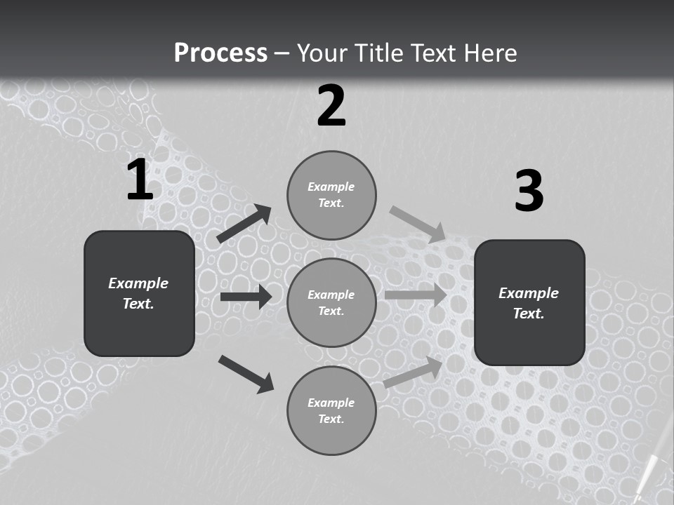 A Black Leather Seat With A Tie And Pen On It PowerPoint Template