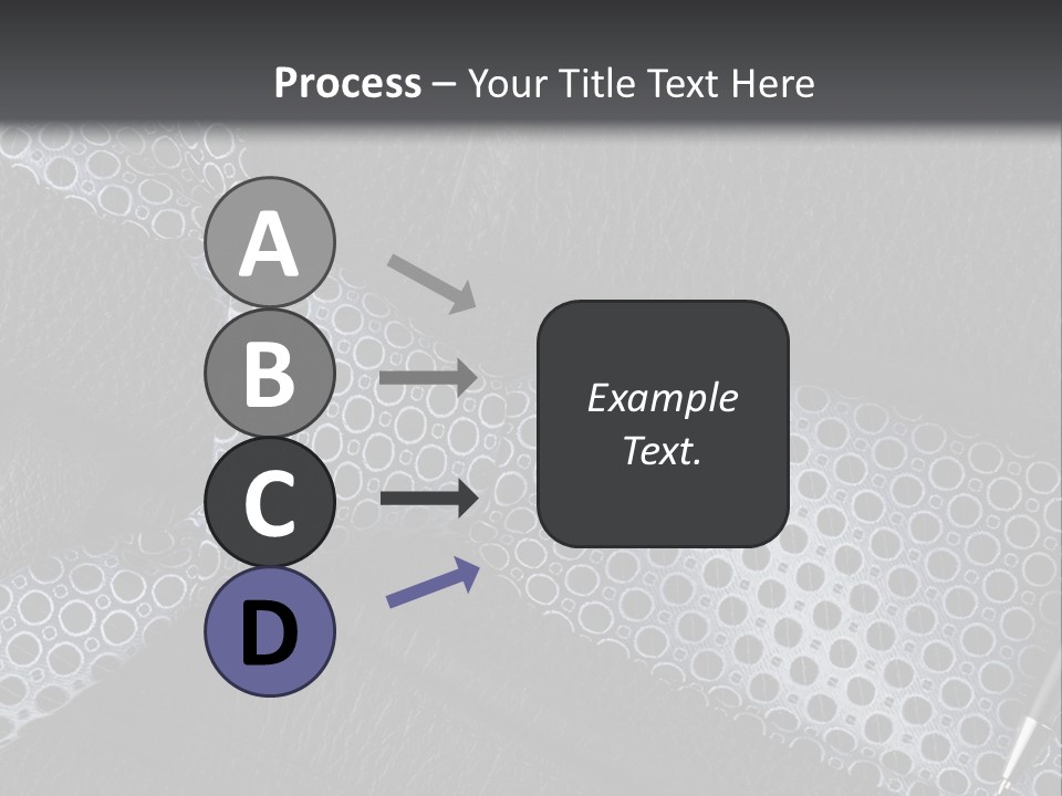 A Black Leather Seat With A Tie And Pen On It PowerPoint Template