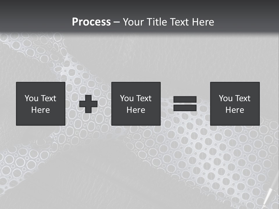 A Black Leather Seat With A Tie And Pen On It PowerPoint Template