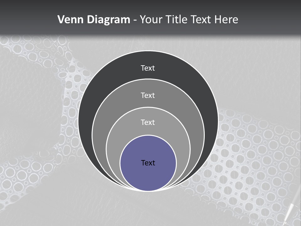 A Black Leather Seat With A Tie And Pen On It PowerPoint Template