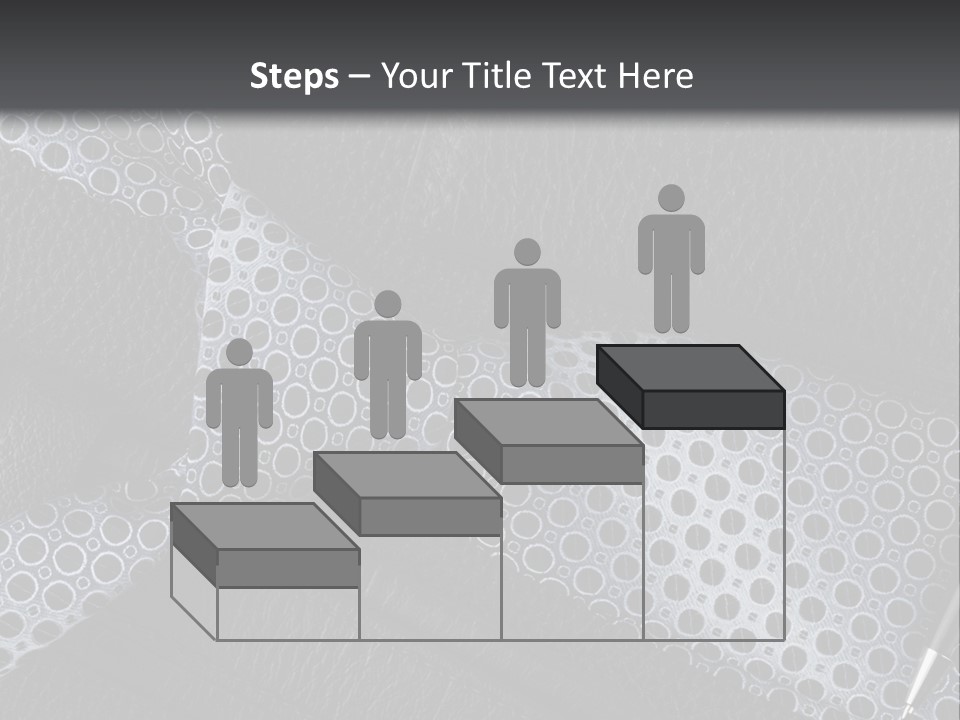 A Black Leather Seat With A Tie And Pen On It PowerPoint Template