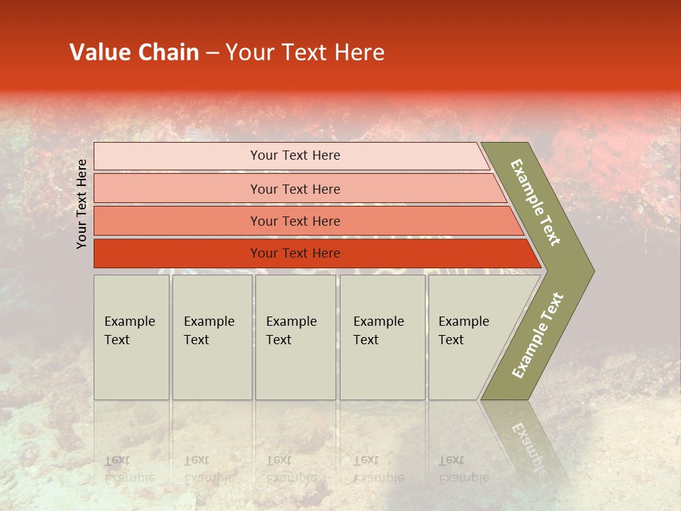 A Large Turtle Is Laying On The Ocean Floor PowerPoint Template