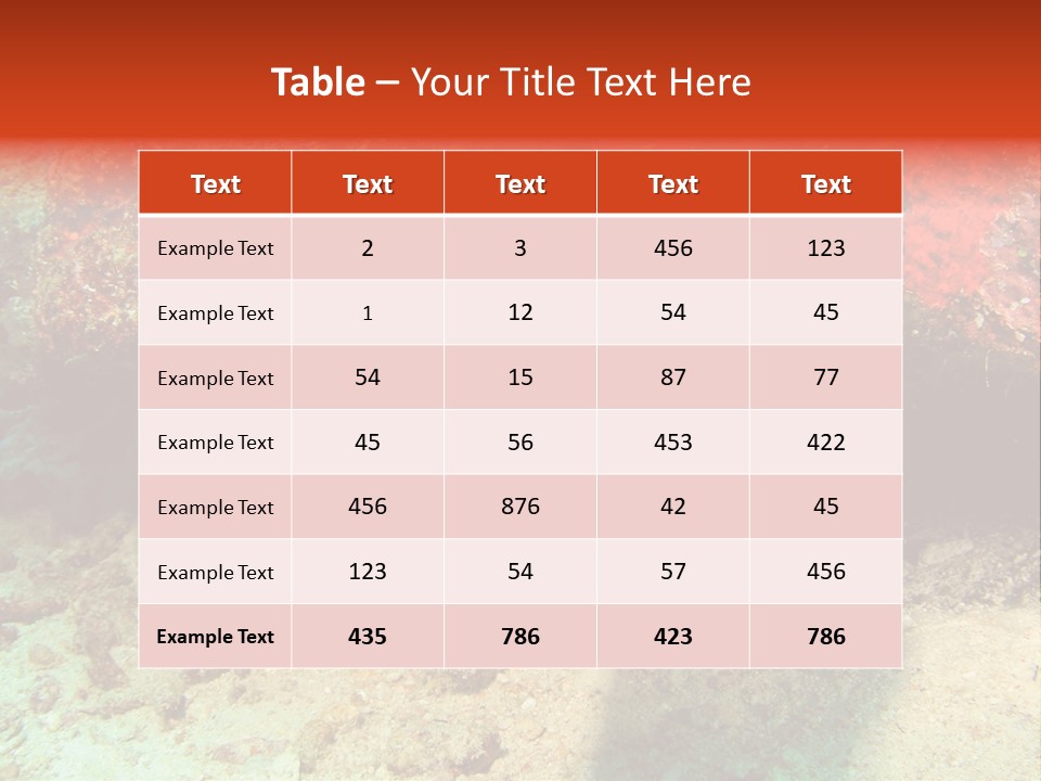 A Large Turtle Is Laying On The Ocean Floor PowerPoint Template