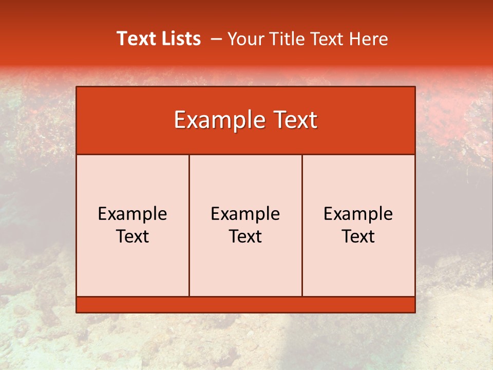 A Large Turtle Is Laying On The Ocean Floor PowerPoint Template