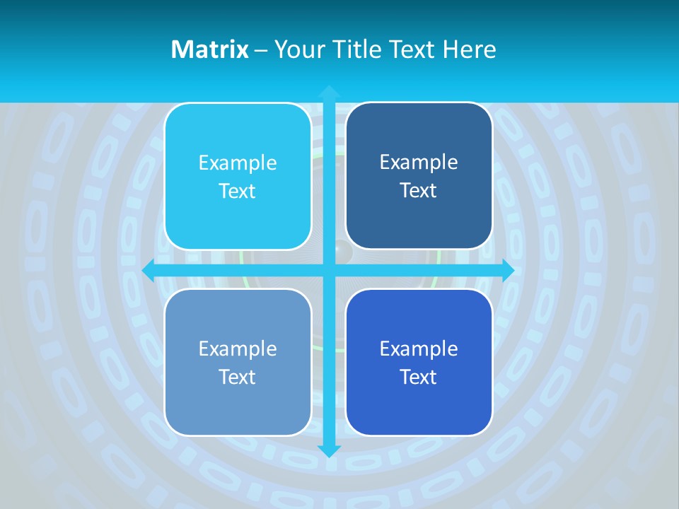 A Blue And Green Abstract Background With Circles PowerPoint Template