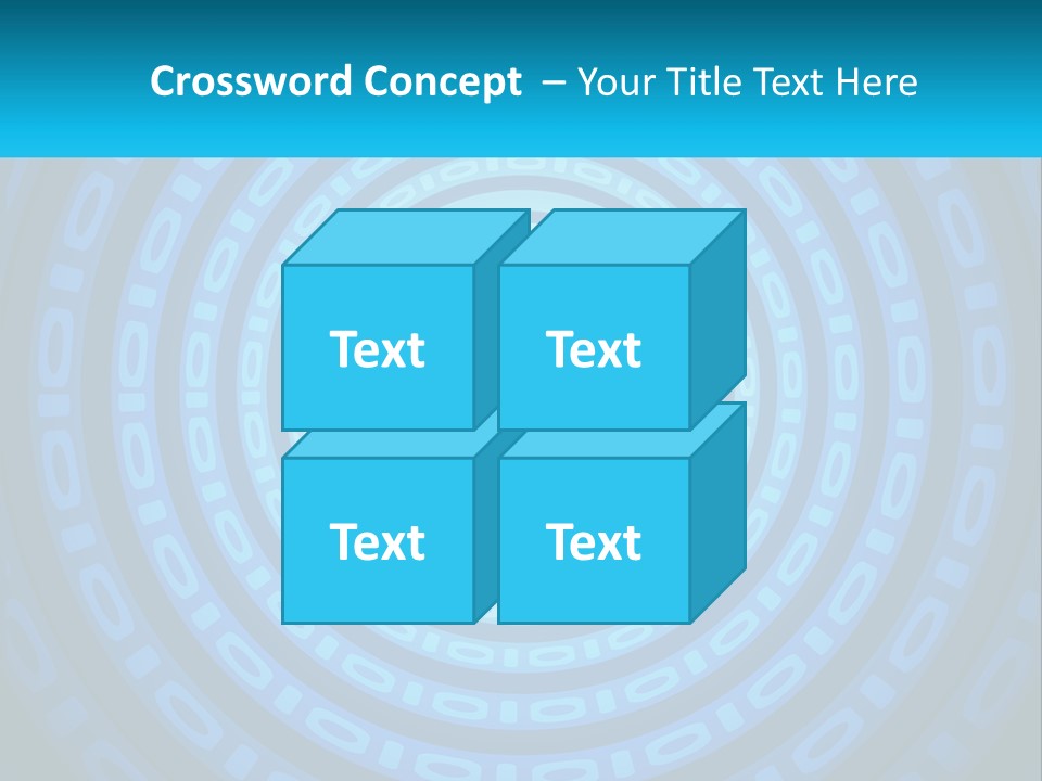 A Blue And Green Abstract Background With Circles PowerPoint Template