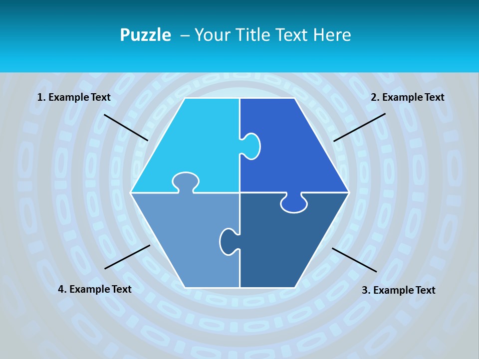 A Blue And Green Abstract Background With Circles PowerPoint Template