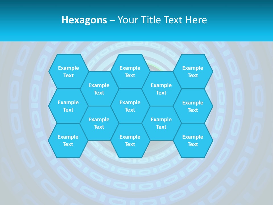 A Blue And Green Abstract Background With Circles PowerPoint Template