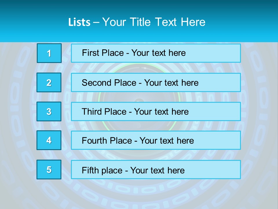 A Blue And Green Abstract Background With Circles PowerPoint Template