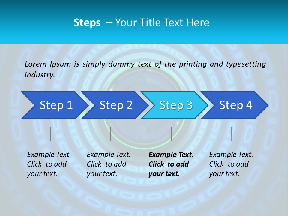 A Blue And Green Abstract Background With Circles PowerPoint Template