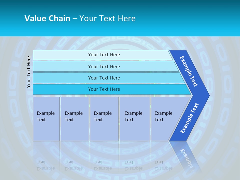 A Blue And Green Abstract Background With Circles PowerPoint Template