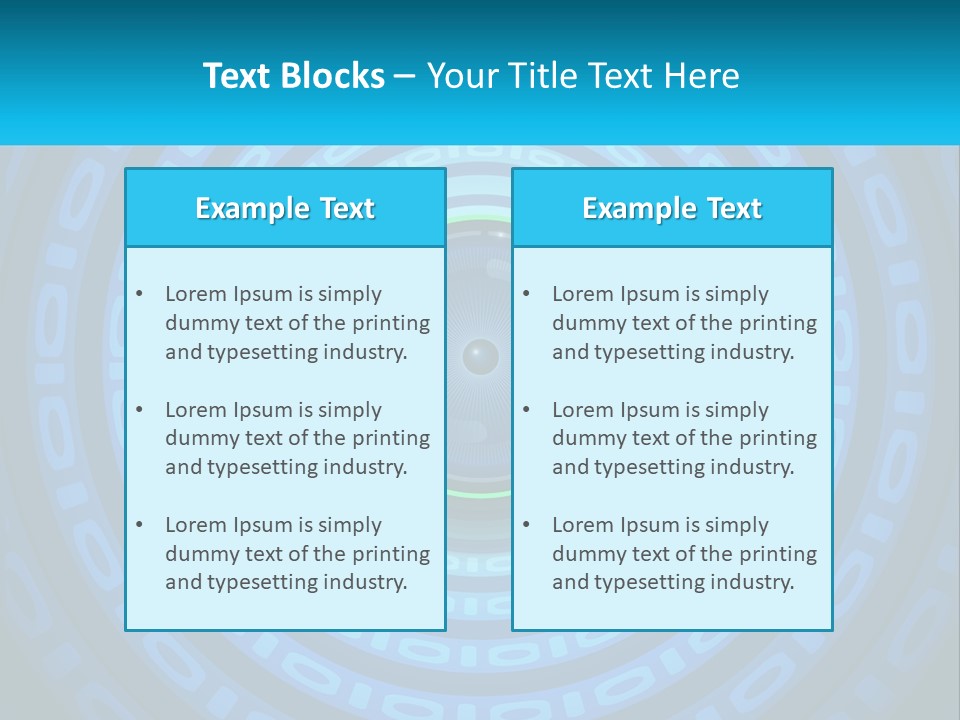 A Blue And Green Abstract Background With Circles PowerPoint Template