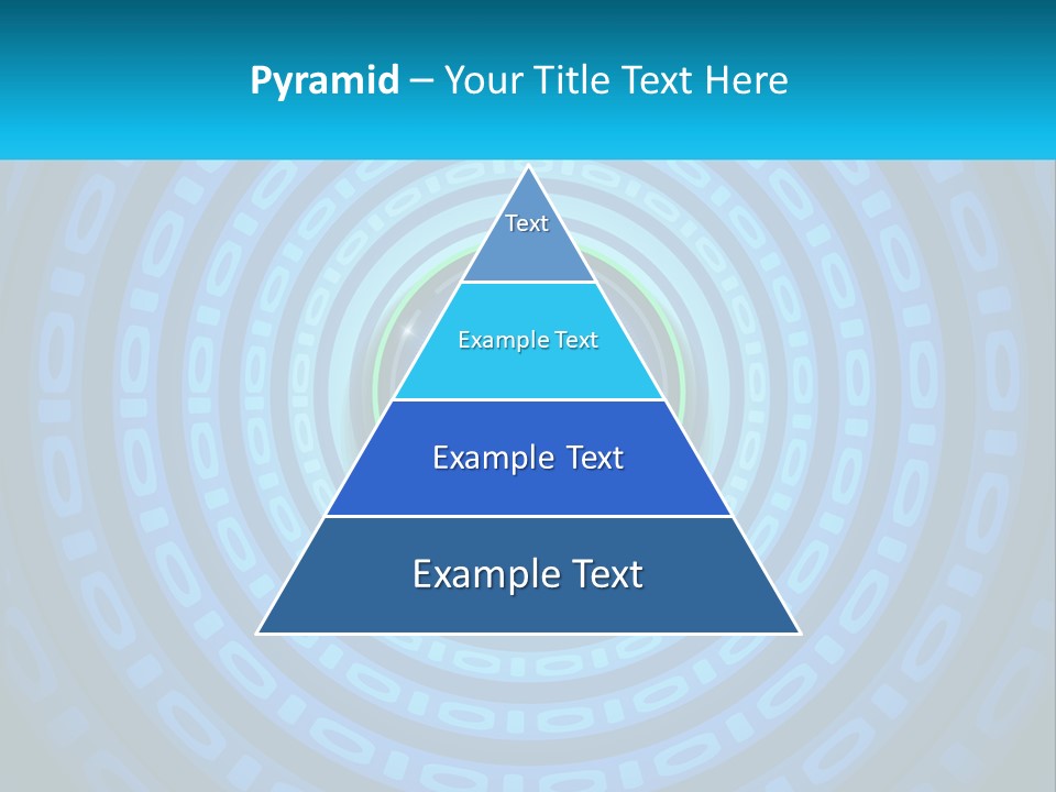 A Blue And Green Abstract Background With Circles PowerPoint Template