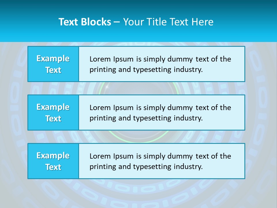A Blue And Green Abstract Background With Circles PowerPoint Template