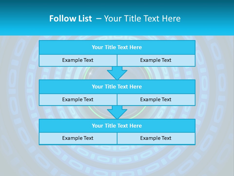 A Blue And Green Abstract Background With Circles PowerPoint Template
