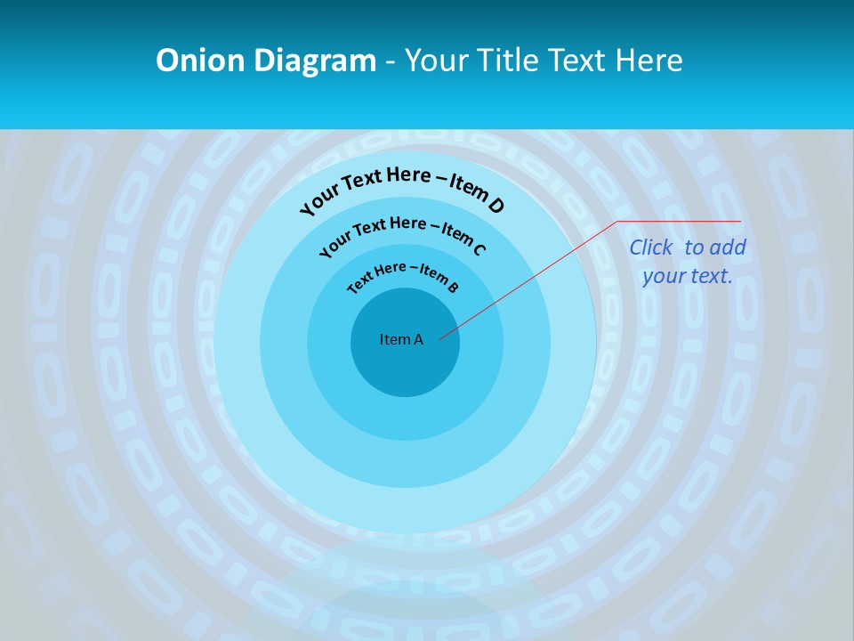 A Blue And Green Abstract Background With Circles PowerPoint Template
