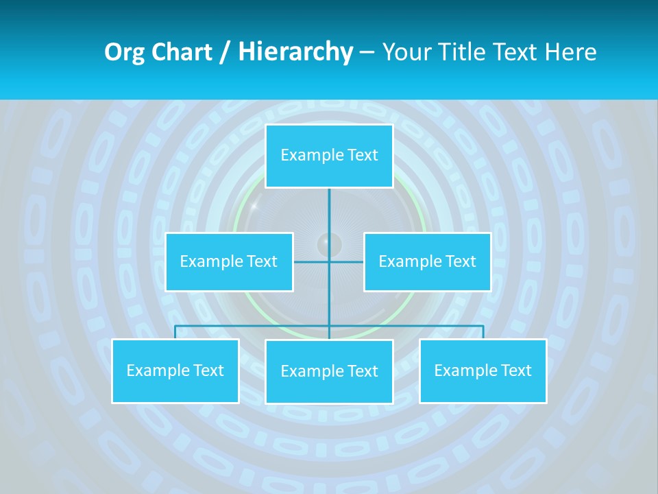 A Blue And Green Abstract Background With Circles PowerPoint Template