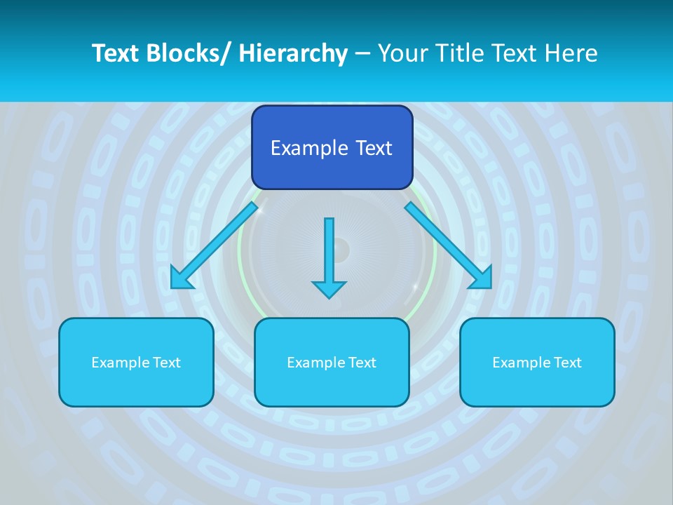 A Blue And Green Abstract Background With Circles PowerPoint Template