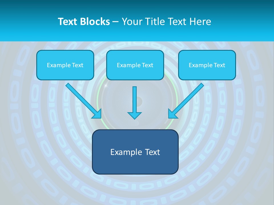 A Blue And Green Abstract Background With Circles PowerPoint Template