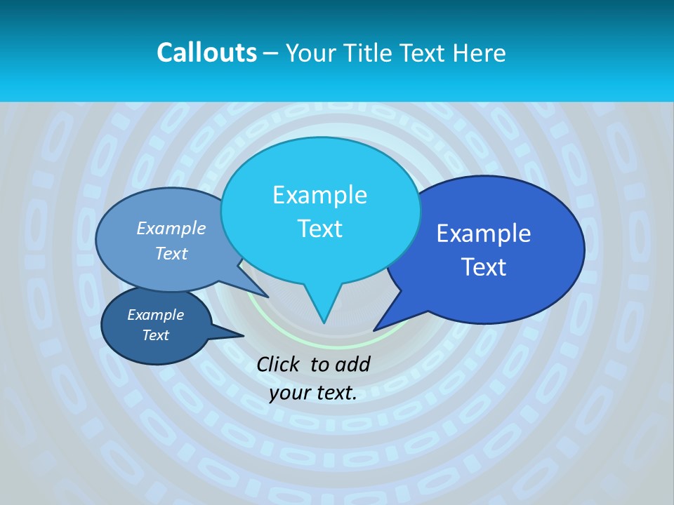 A Blue And Green Abstract Background With Circles PowerPoint Template