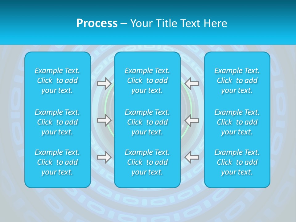 A Blue And Green Abstract Background With Circles PowerPoint Template