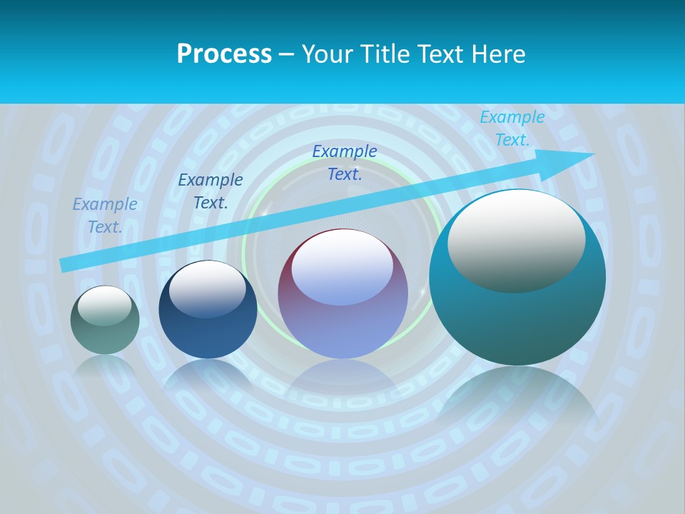 A Blue And Green Abstract Background With Circles PowerPoint Template