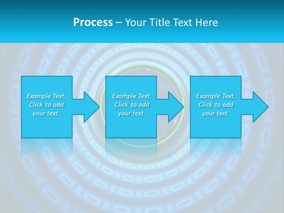 A Blue And Green Abstract Background With Circles PowerPoint Template