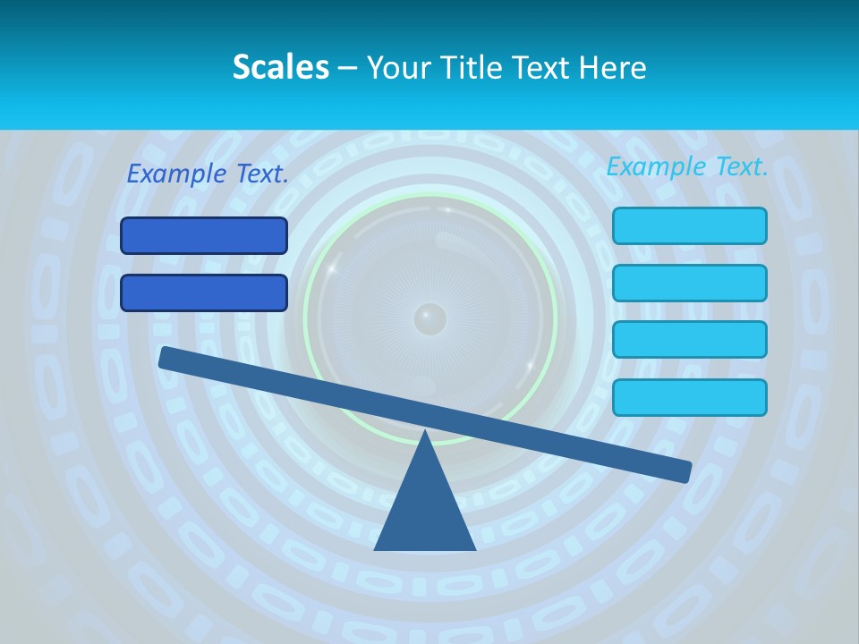A Blue And Green Abstract Background With Circles PowerPoint Template