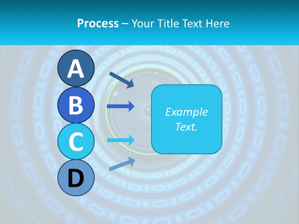 A Blue And Green Abstract Background With Circles PowerPoint Template
