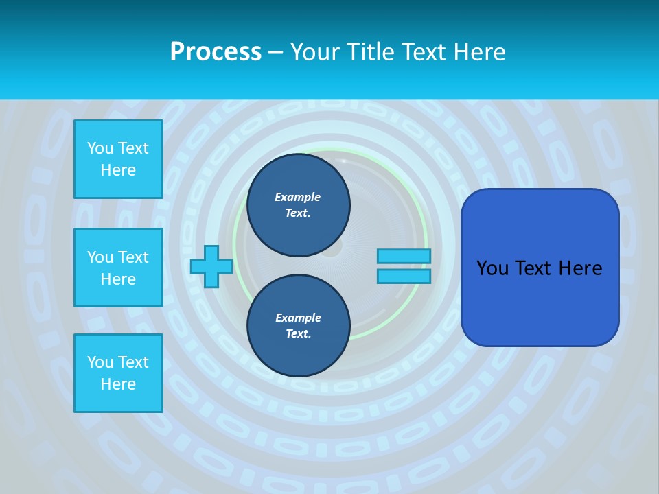 A Blue And Green Abstract Background With Circles PowerPoint Template