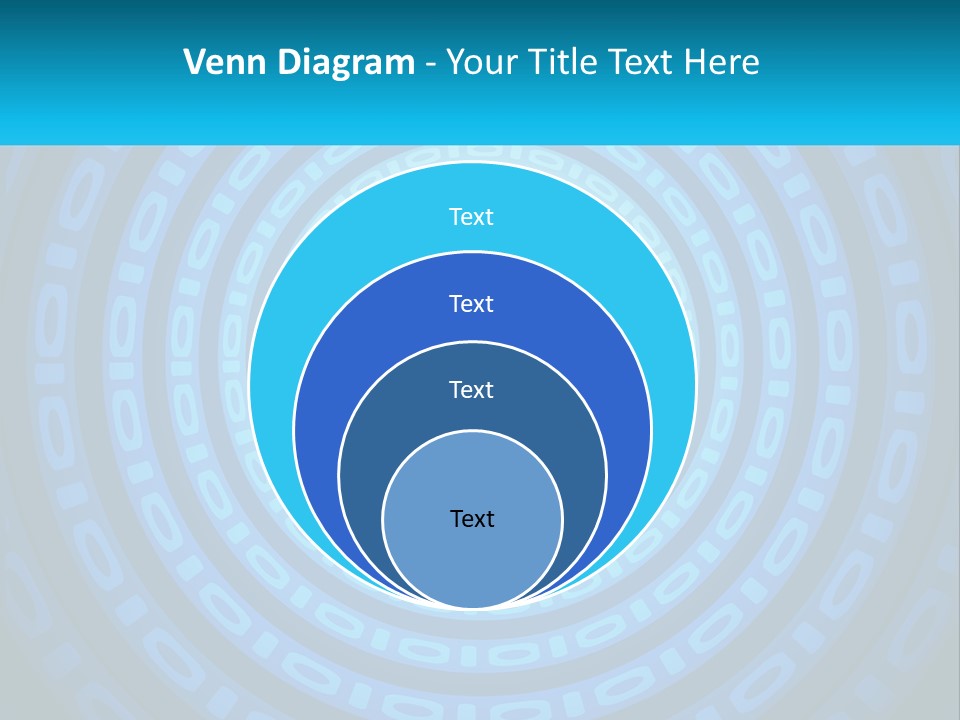 A Blue And Green Abstract Background With Circles PowerPoint Template