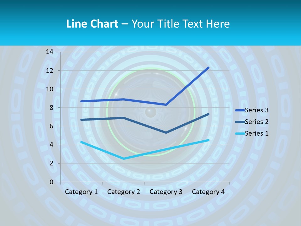 A Blue And Green Abstract Background With Circles PowerPoint Template