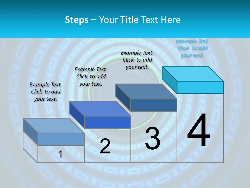 A Blue And Green Abstract Background With Circles PowerPoint Template