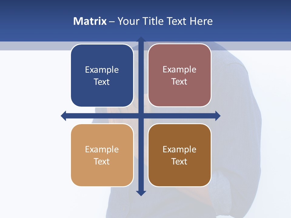 A Man Standing In Front Of A Wall With His Hands Together PowerPoint Template
