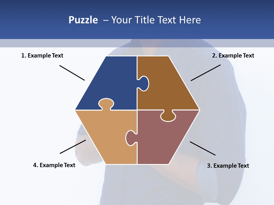 A Man Standing In Front Of A Wall With His Hands Together PowerPoint Template