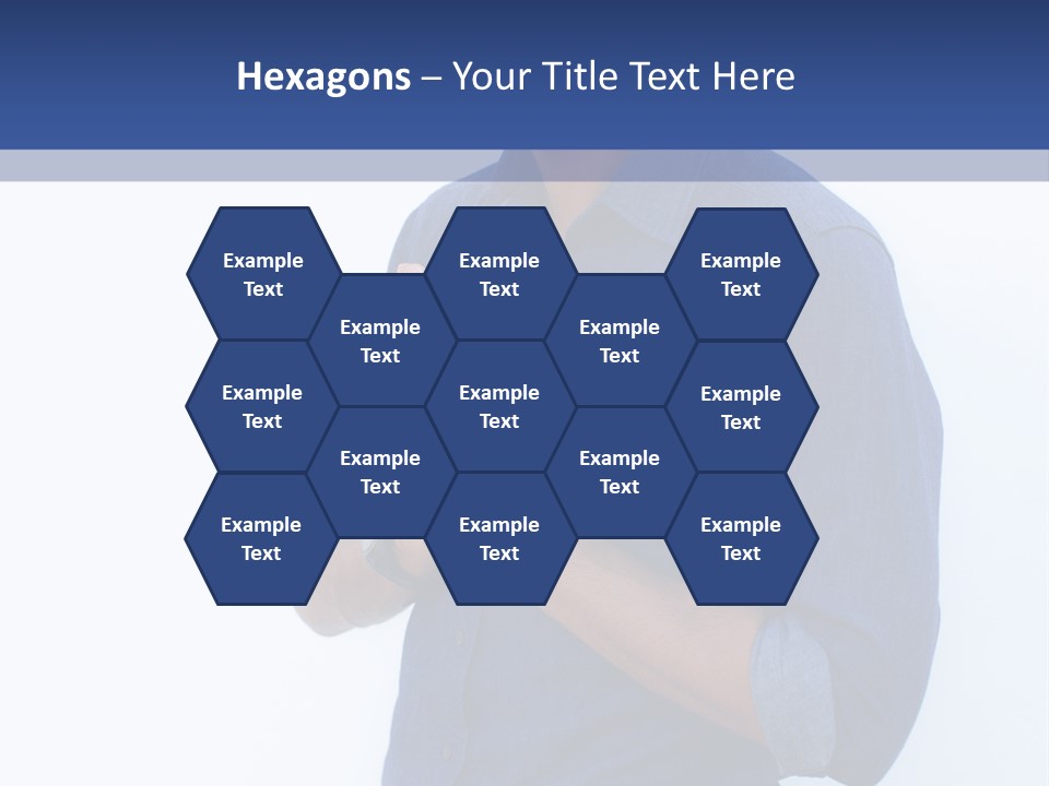 A Man Standing In Front Of A Wall With His Hands Together PowerPoint Template